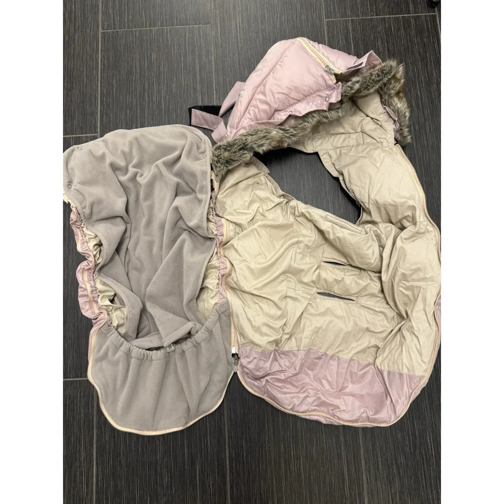 7 AM Enfant Le Sac Igloo LS500 Stoller Cover Pink Sz Large 18 Month - 3T No Back